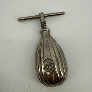 Vintage HMQ Henry Quackenbush Metal Garlic‎ Nuts Screw Press Cracker Kitchen